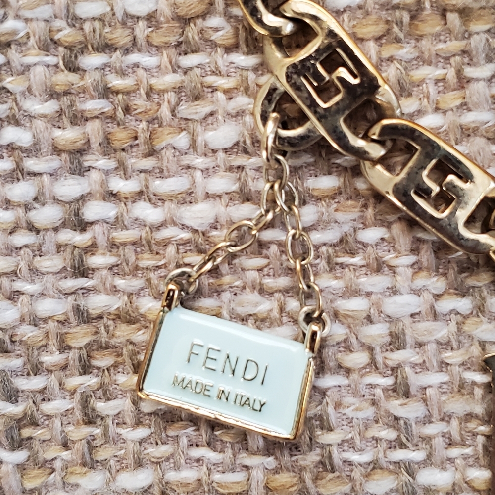 Authentic Vintage Fendi Baguette Charm Necklace - Picture 8 of 10